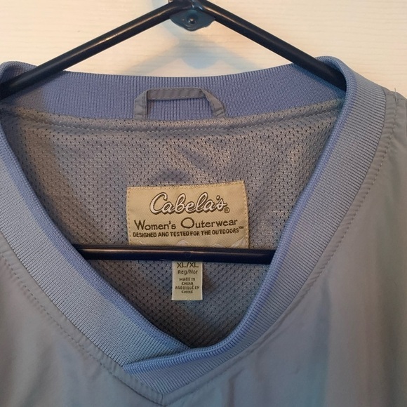 Cabela’s Light Blue Wind breaker Size XL #074 - Picture 2 of 11